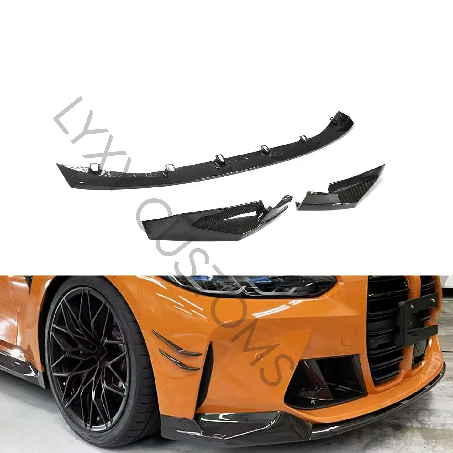 BMW frontläpp kolfiber M3 M4 G80 G82 G83