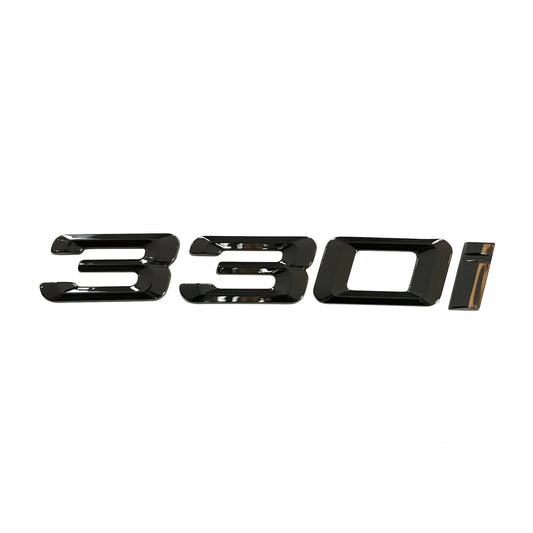 BMW 330i emblem blank svart