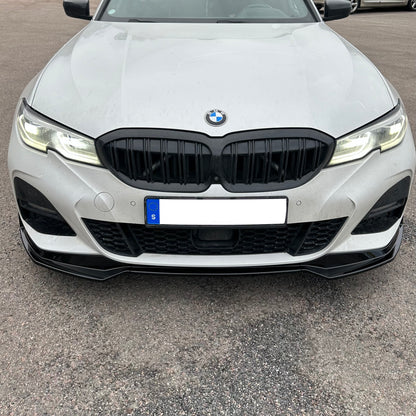 Blanksvart BMW 3-serie frontläpp G20 G21