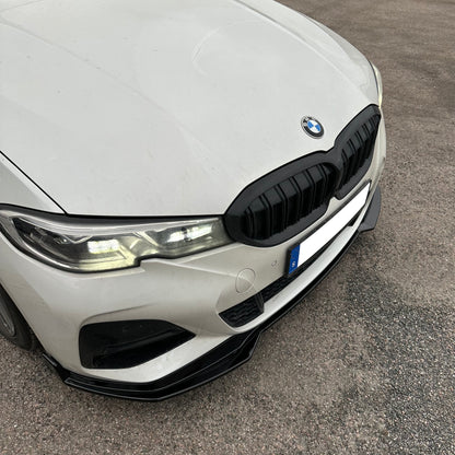 Blanksvart BMW 3-serie frontläpp G20 G21