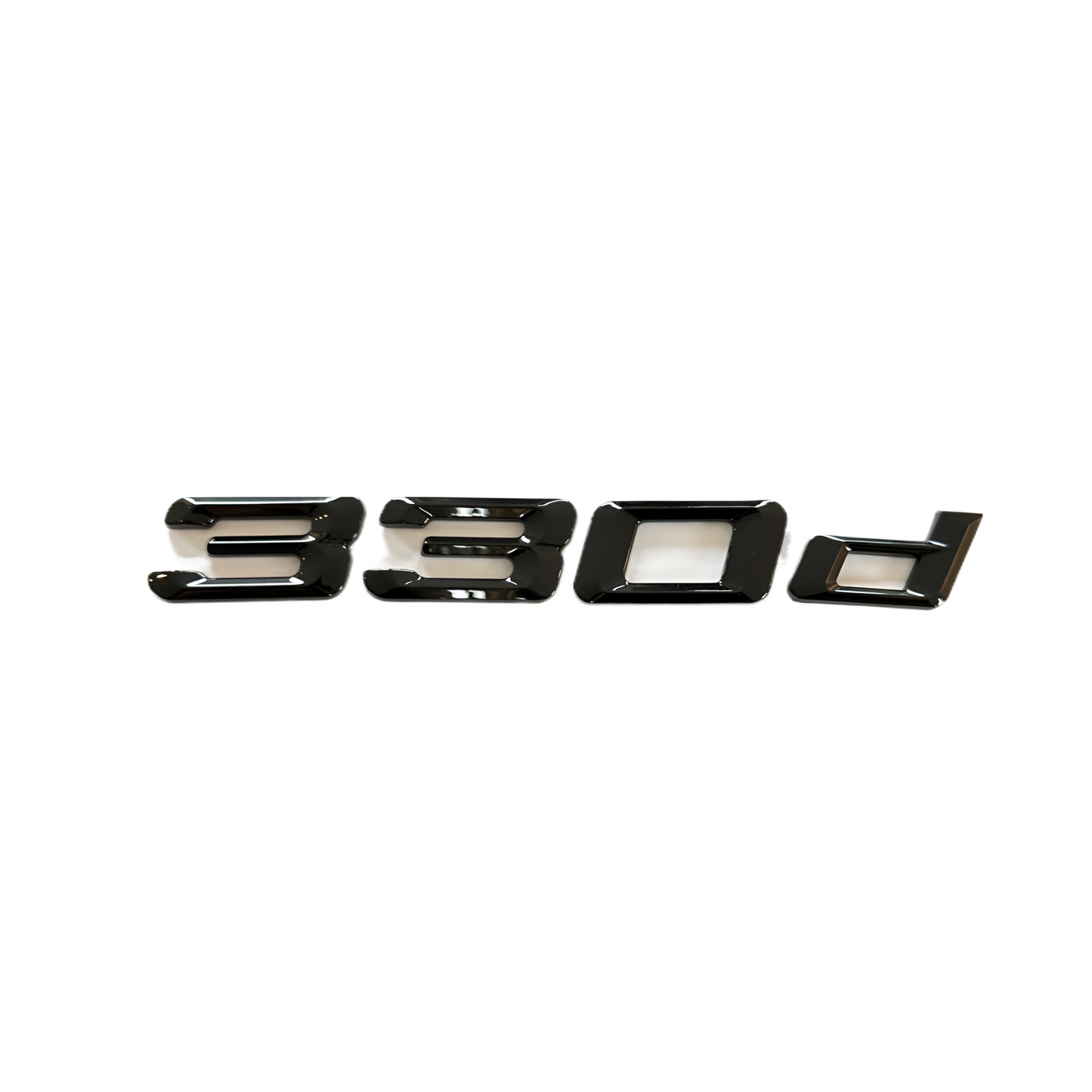 Emblem BMW 330d blanksvart