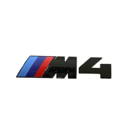 Blanksvart BMW M4 emblem