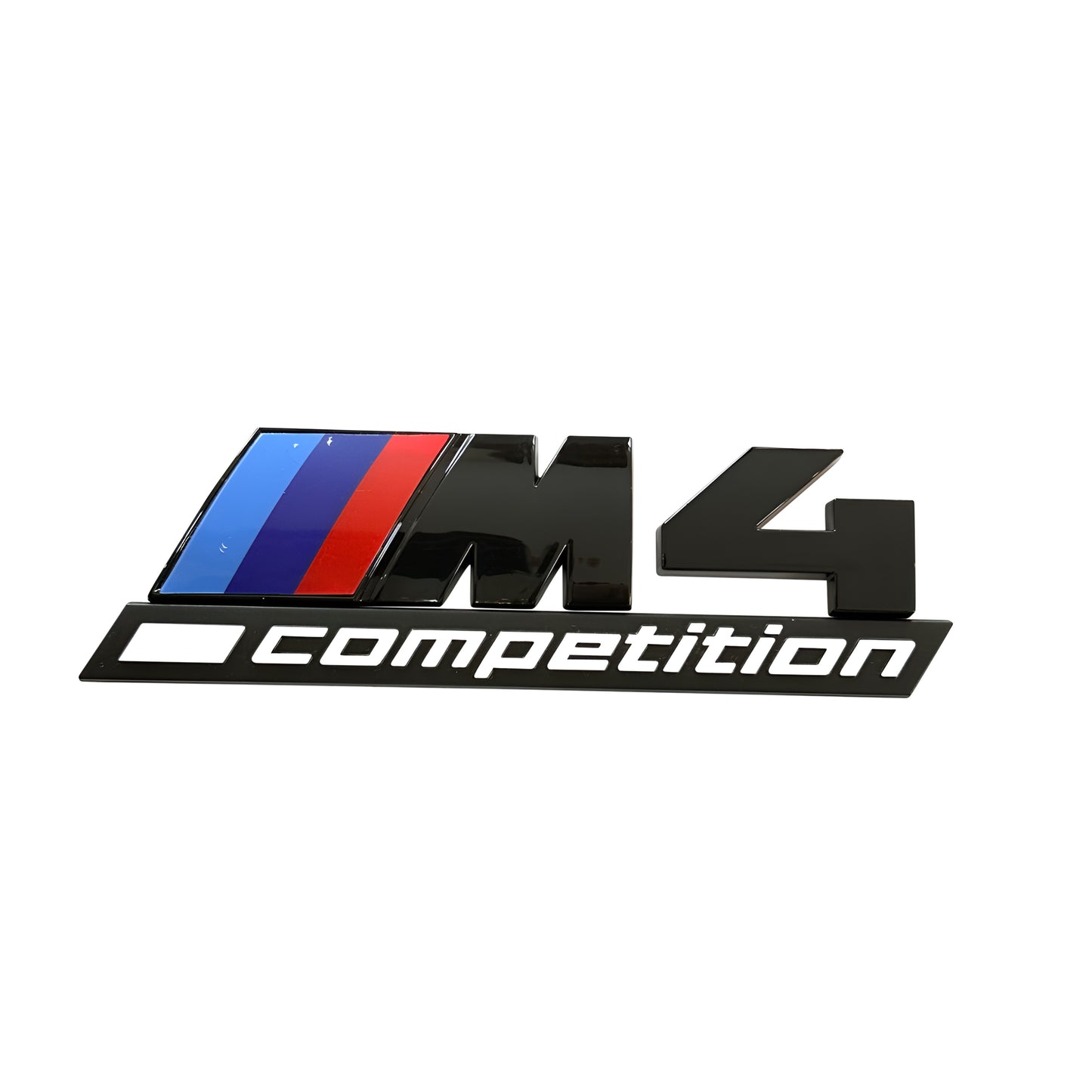 BMW M4 Competition blanksvart emblem