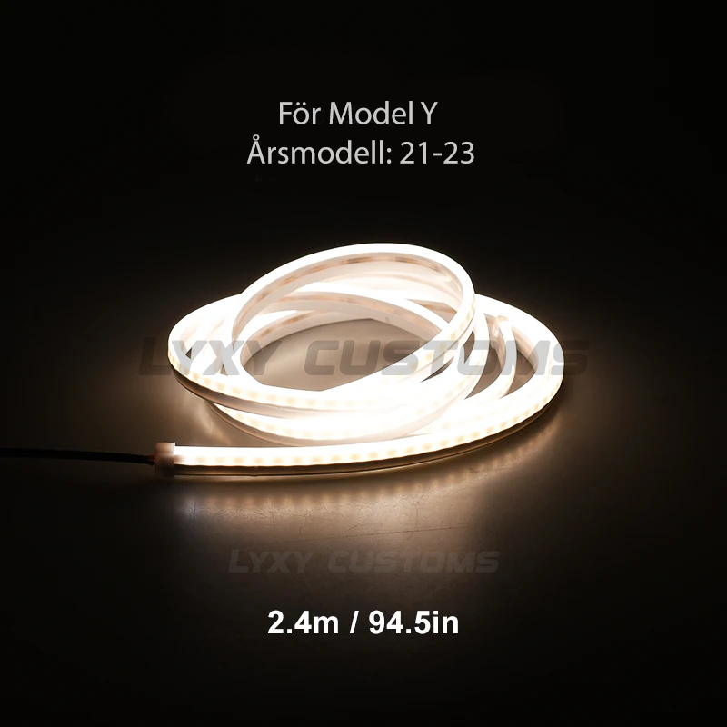 TESLA Model Y Model 3 led ljus bagage fram