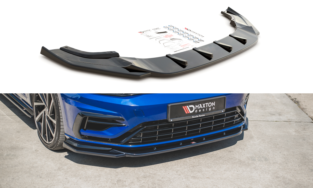 Front Splitter V.9 front läpp för GOLF 7 R / R line