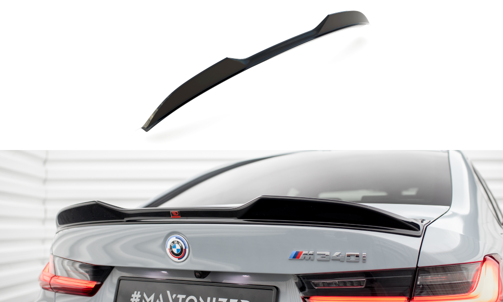 Blanksvart BMW Vinge Spoiler Cap 3D G20